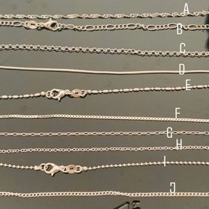 925 Sterling Silver Snake Chain 10+ Style Necklace